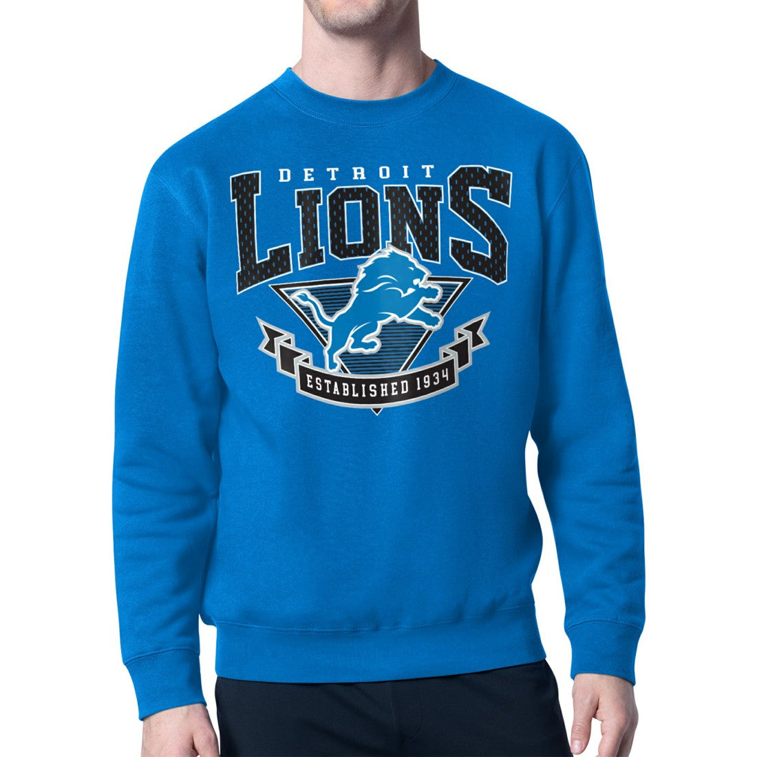 Starter ‘80s Inspired Pullover Sweatshirt  - Detroit Lions Pullover