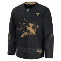 NHL San Jose Sharks Fanatics 2024 Military Appreciation Practice Jersey