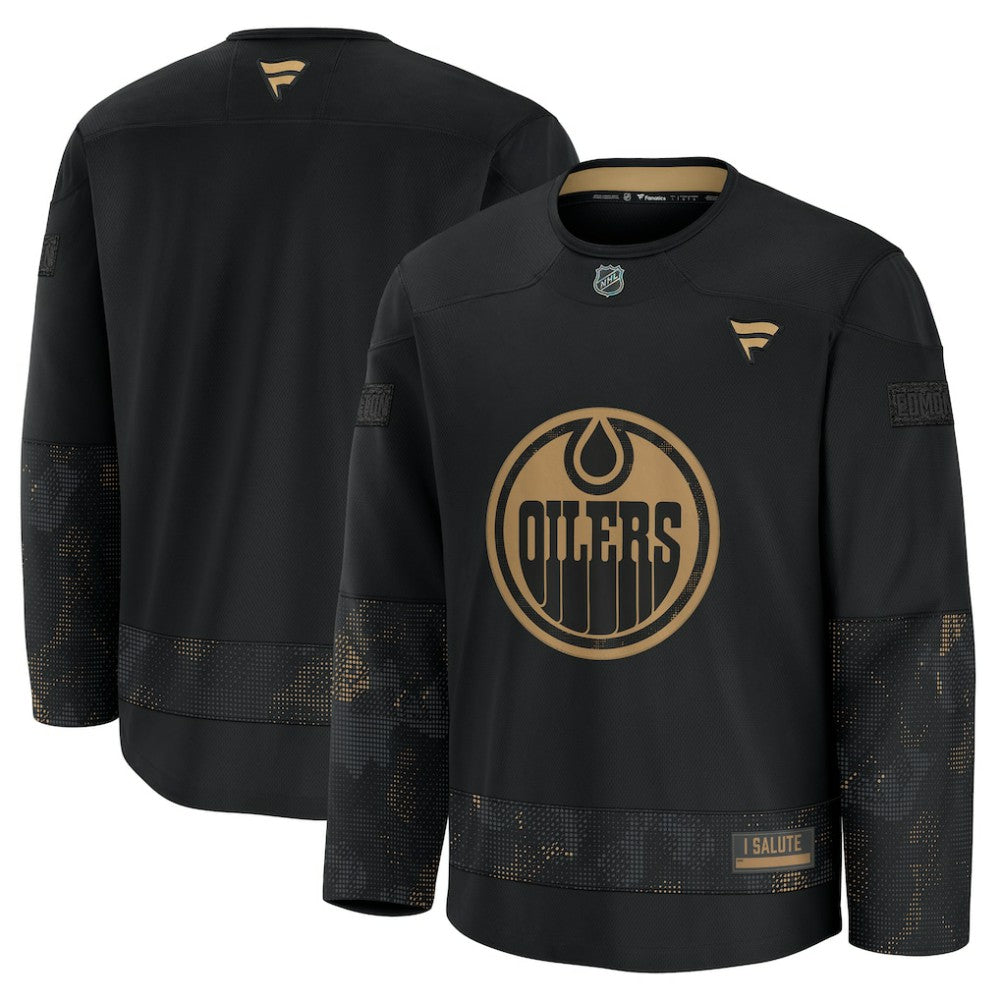 NHL Edmonton Oilers Fanatics 2024 Military Appreciation Practice Jersey