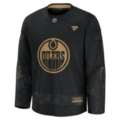 NHL Edmonton Oilers Fanatics 2024 Military Appreciation Practice Jersey