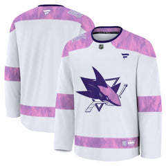 NHL San Jose Sharks Fanatics 2024 Hockey Fights Cancer Practice Jersey