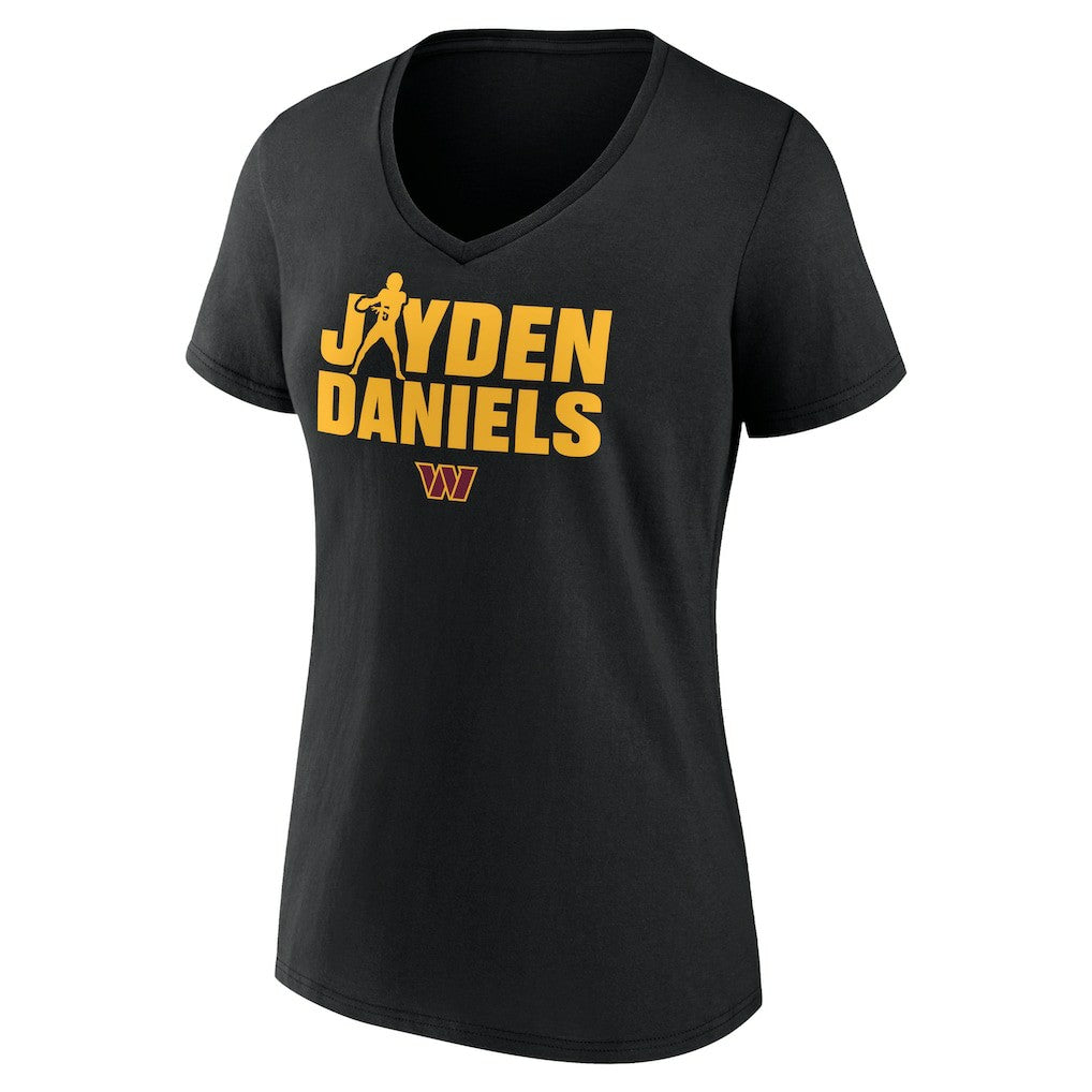 Jayden Daniels  Women's Play Motion T-Shirt - Washington Commanders T-shirts