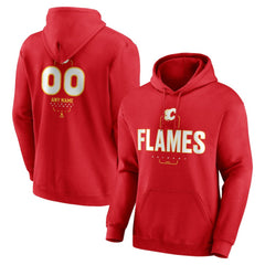 NHL Calgary Flames Personalized Name & Number Midfielder Pullover Hoodie