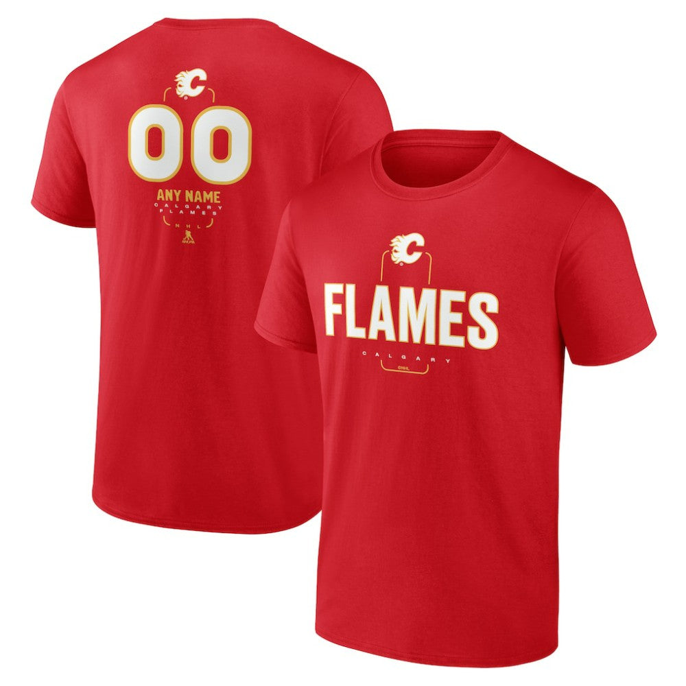 NHL Calgary Flames Personalized Name & Number Midfielder T-Shirt