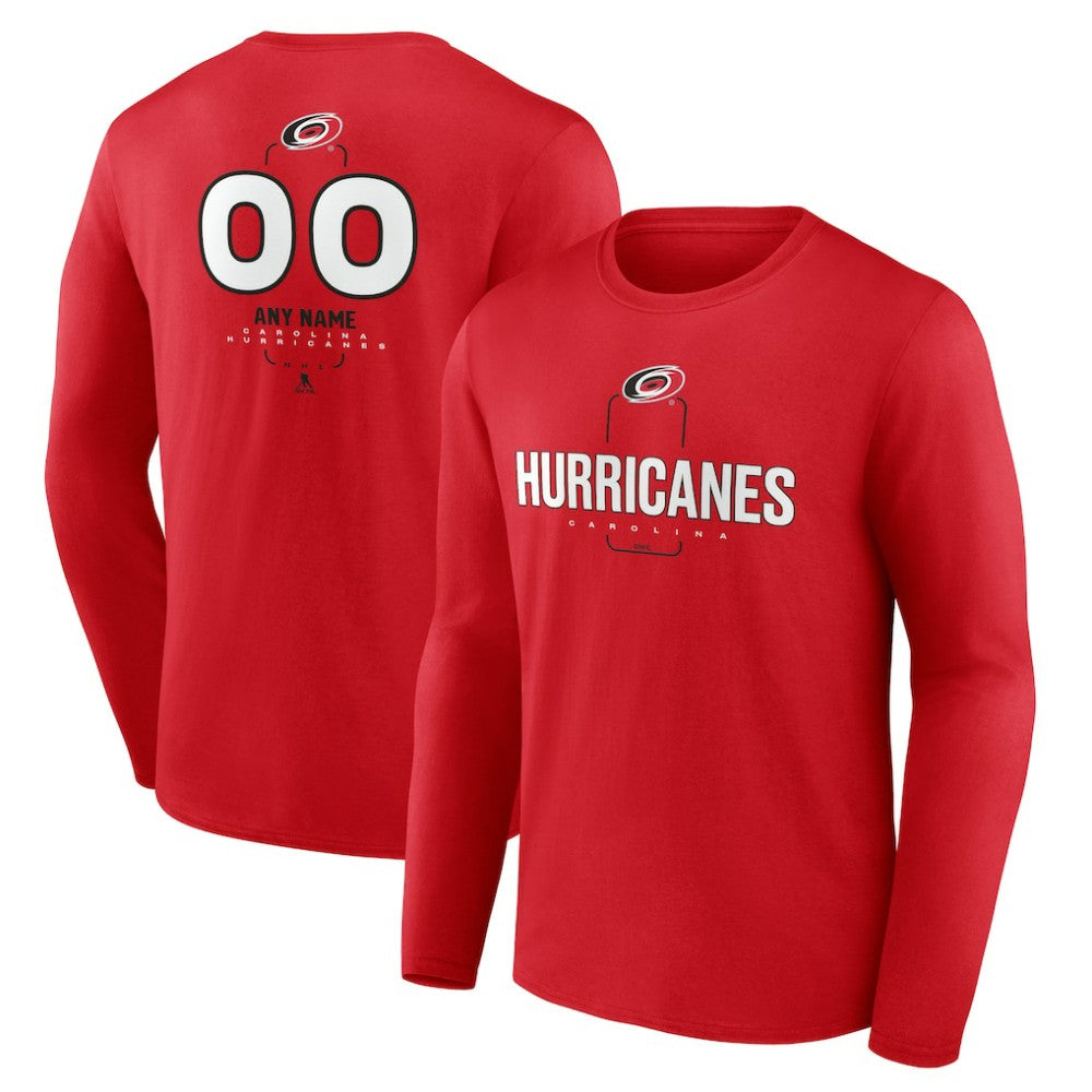 NHL Carolina Hurricanes Personalized Name & Number Midfielder Long Sleeve T-Shirt