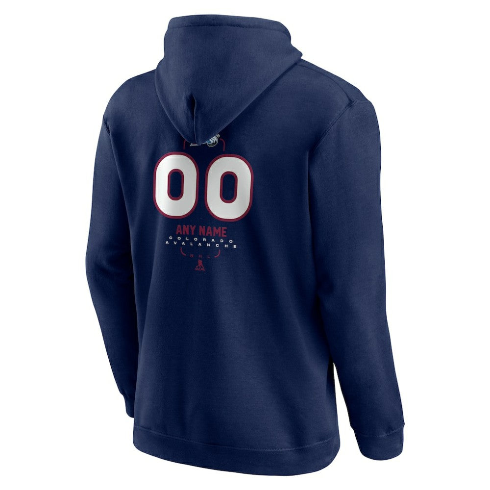 NHL Colorado Avalanche Personalized Name & Number Midfielder Pullover Hoodie