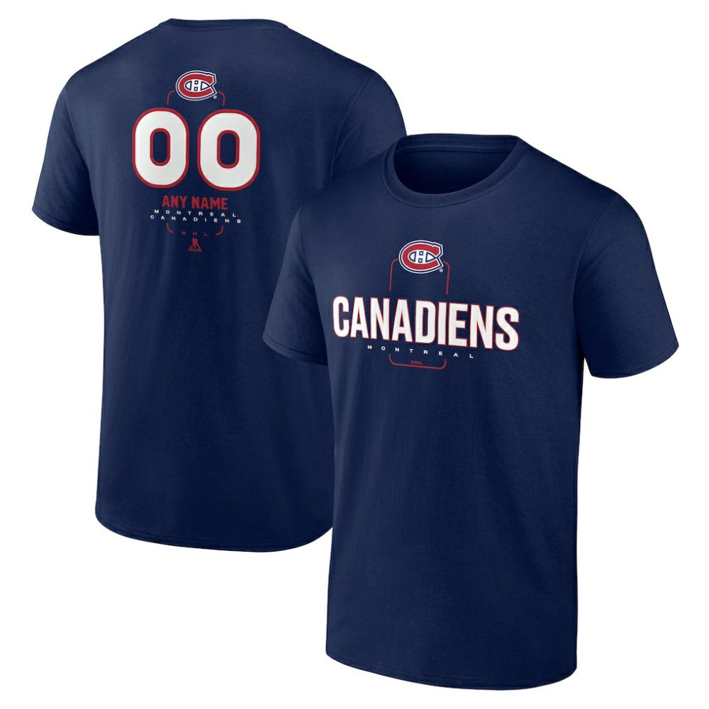 NHL Montreal Canadiens Personalized Name & Number Midfielder T-Shirt