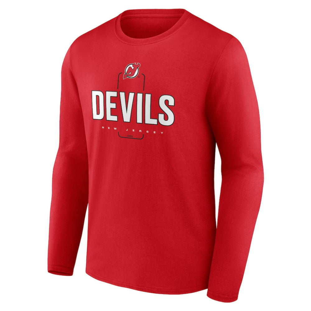 NHL New Jersey Devils Personalized Name & Number Midfielder Long Sleeve T-Shirt