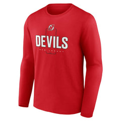 NHL New Jersey Devils Personalized Name & Number Midfielder Long Sleeve T-Shirt