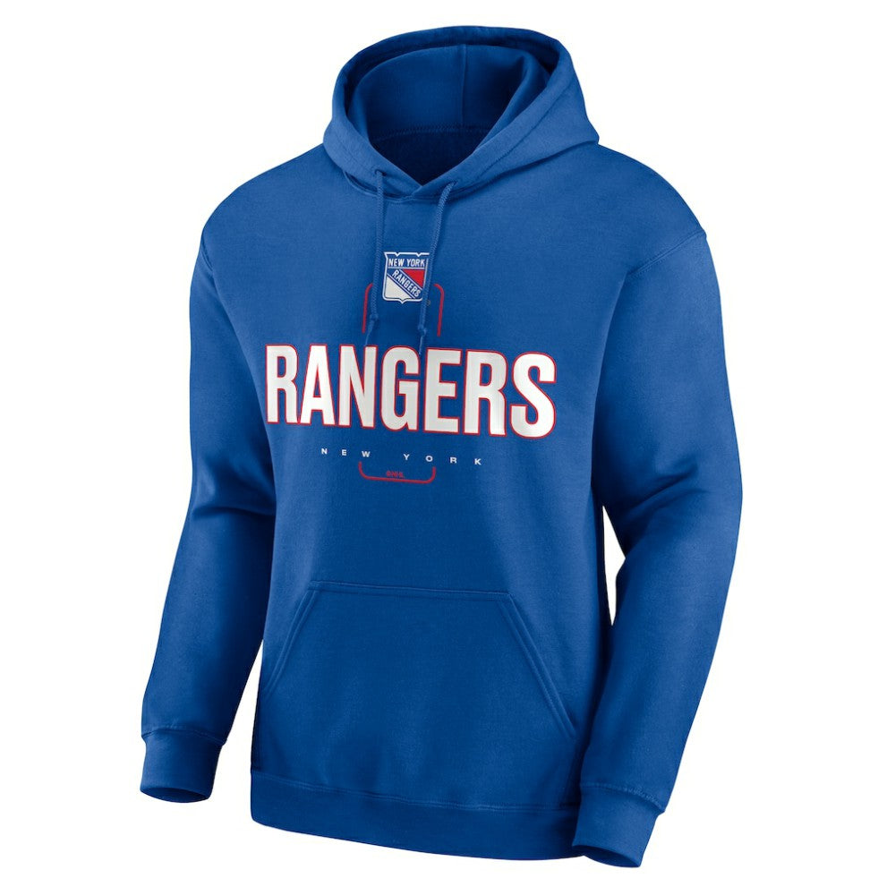 NHL New York Rangers Personalized Name & Number Midfielder Pullover Hoodie