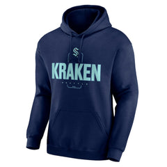 NHL Seattle Kraken Personalized Name & Number Midfielder Pullover Hoodie