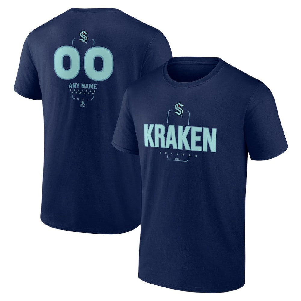 NHL Seattle Kraken Personalized Name & Number Midfielder T-Shirt