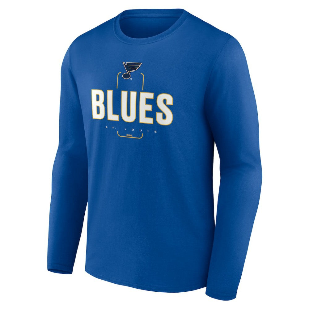 NHL St. Louis Blues Personalized Name & Number Midfielder Long Sleeve T-Shirt