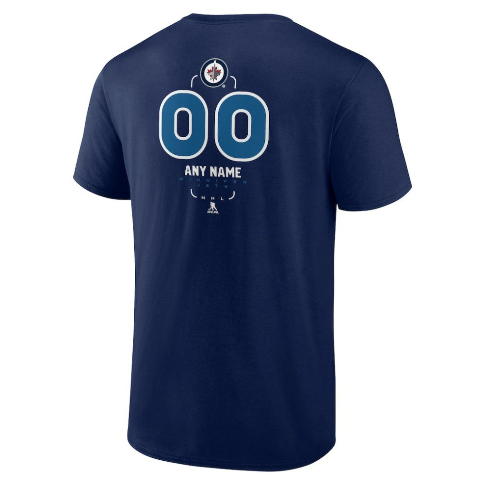 NHL Winnipeg Jets Personalized Name & Number Midfielder T-Shirt