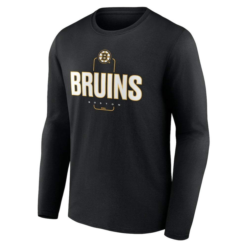 NHL Boston Bruins Personalized Name & Number Midfielder Long Sleeve T-Shirt