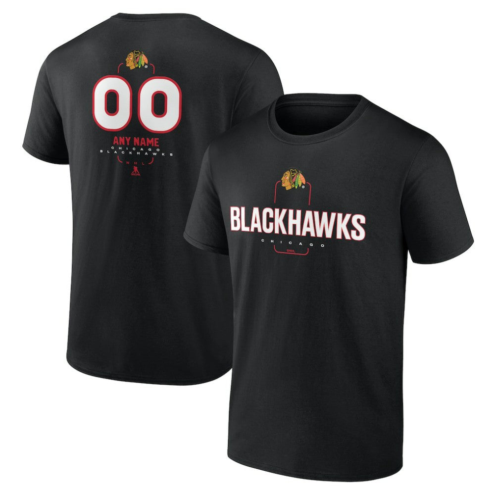 NHL Chicago Blackhawks Personalized Name & Number Midfielder T-Shirt