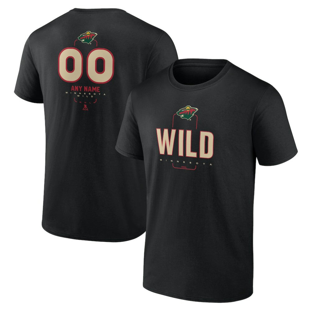 NHL Minnesota Wild Personalized Name & Number Midfielder T-Shirt