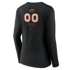 NHL Minnesota Wild Women's Personalized Name & Number Midfielder Long Sleeve V-Neck T-Shirt