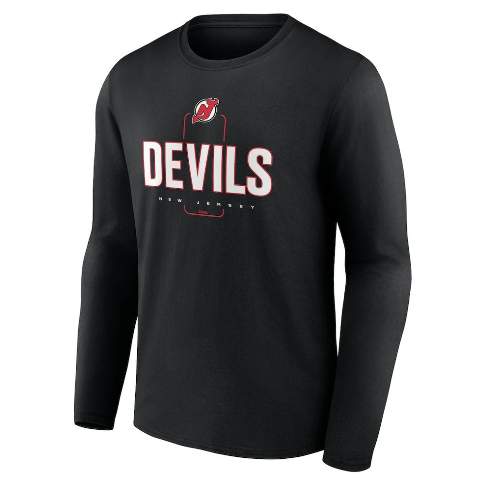 NHL New Jersey Devils Personalized Name & Number Midfielder Long Sleeve T-Shirt