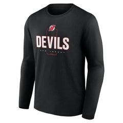 NHL New Jersey Devils Personalized Name & Number Midfielder Long Sleeve T-Shirt