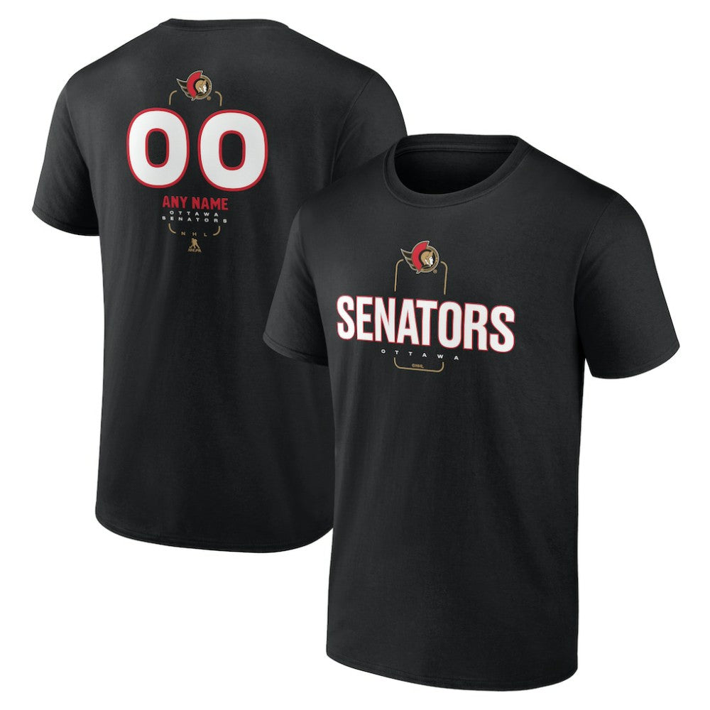 NHL Ottawa Senators Personalized Name & Number Midfielder T-Shirt