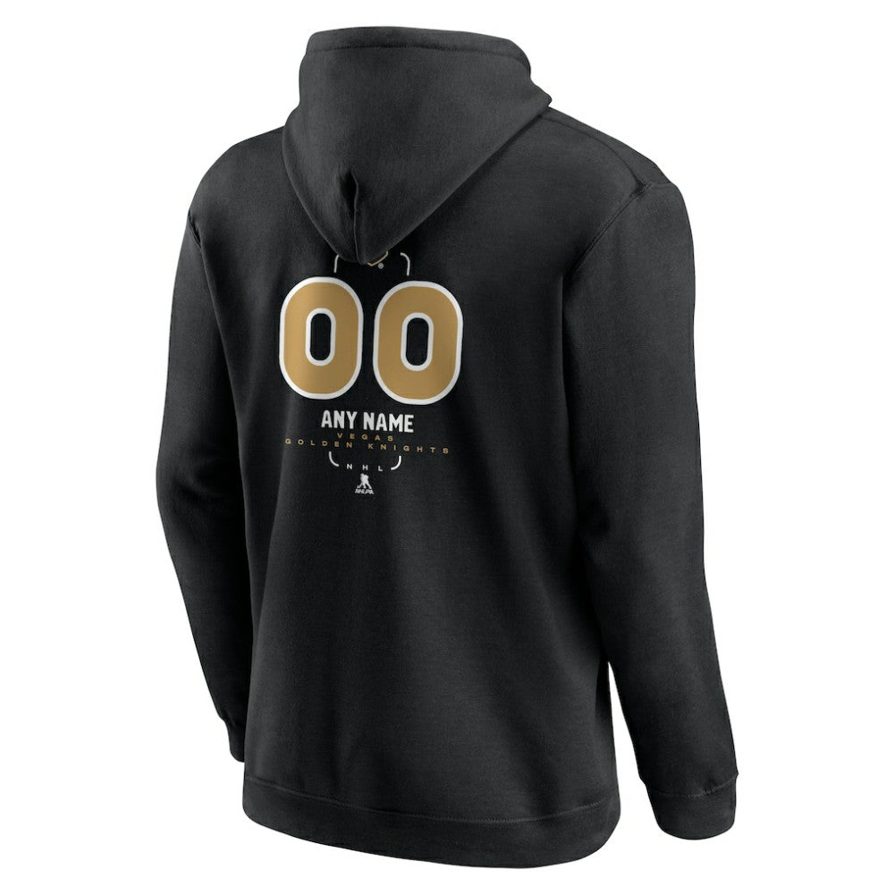 NHL Vegas Golden Knights Personalized Name & Number Midfielder Pullover Hoodie