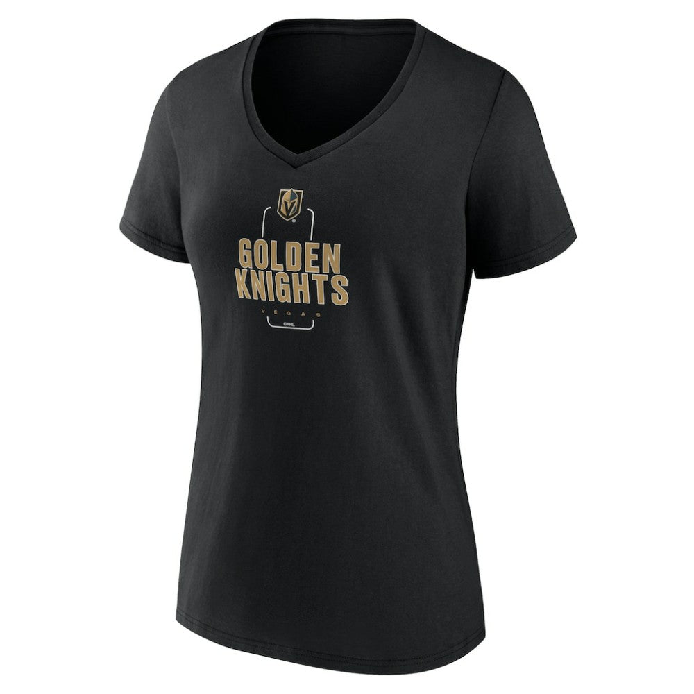 NHL Vegas Golden Knights Women's Personalized Name & Number Midfielder V-Neck T-Shirt