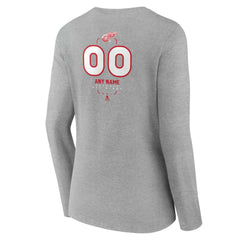 NHL Detroit Red Wings Women's Personalized Name & Number Midfielder Long Sleeve V-Neck T-Shirt