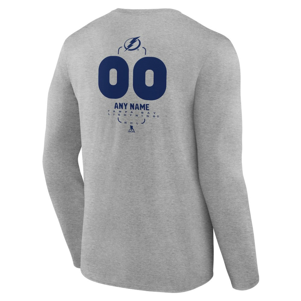 NHL Tampa Bay Lightning Personalized Name & Number Midfielder Long Sleeve T-Shirt