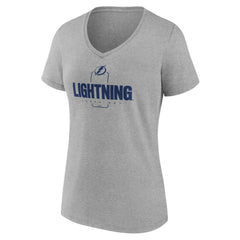 NHL Tampa Bay Lightning Women's Personalized Name & Number Midfielder V-Neck T-Shirt