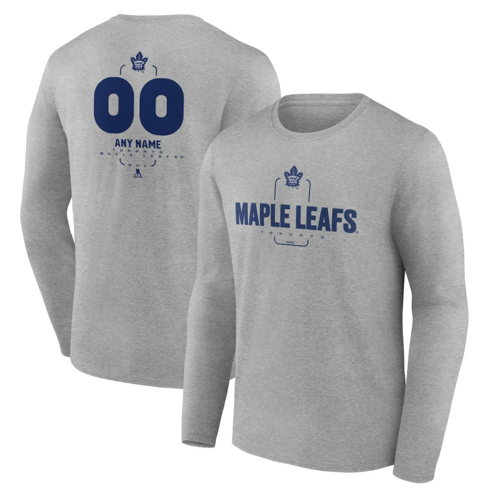 NHL Toronto Maple Leafs Personalized Name & Number Midfielder Long Sleeve T-Shirt