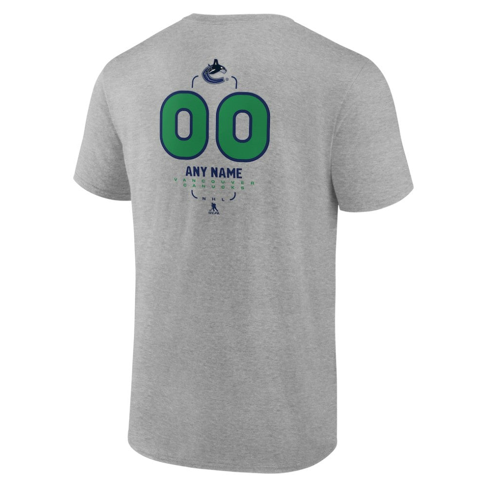 NHL Vancouver Canucks Personalized Name & Number Midfielder T-Shirt