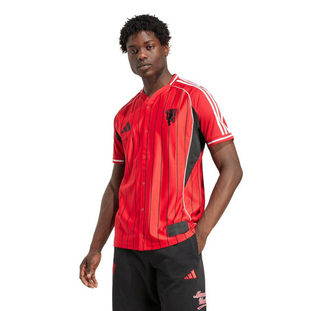 Manchester United US Pack Full-Button Baseball Jersey