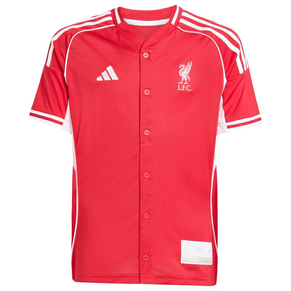 Liverpool Youth Full-Button Baseball Jersey