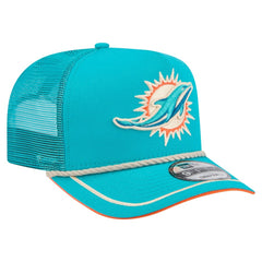 Vintage Team Rope A-Frame Trucker 9FIFTY Snapback Hat - Miami Dolphins Hats