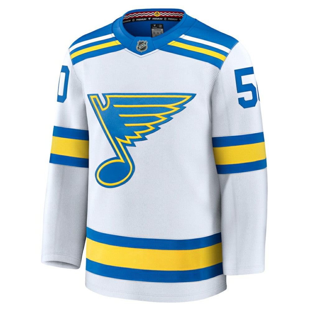 NHL Jordan Binnington St. Louis Blues Fanatics Away Premium Player Jersey