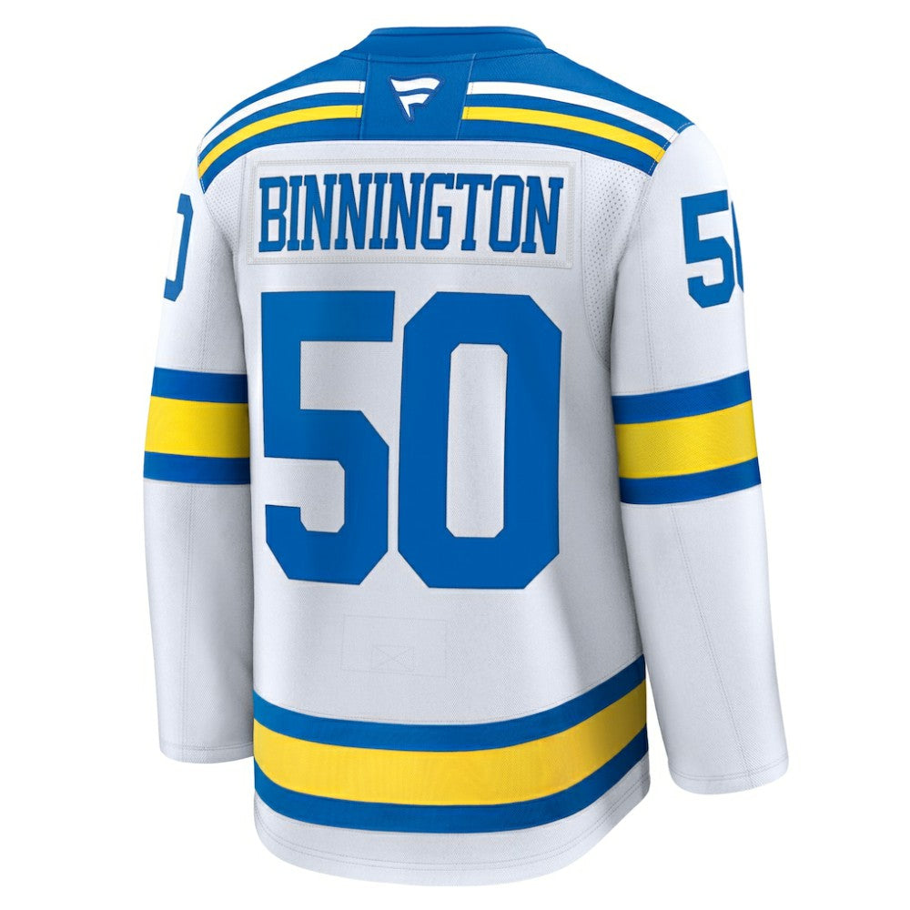 NHL Jordan Binnington St. Louis Blues Fanatics Away Premium Player Jersey