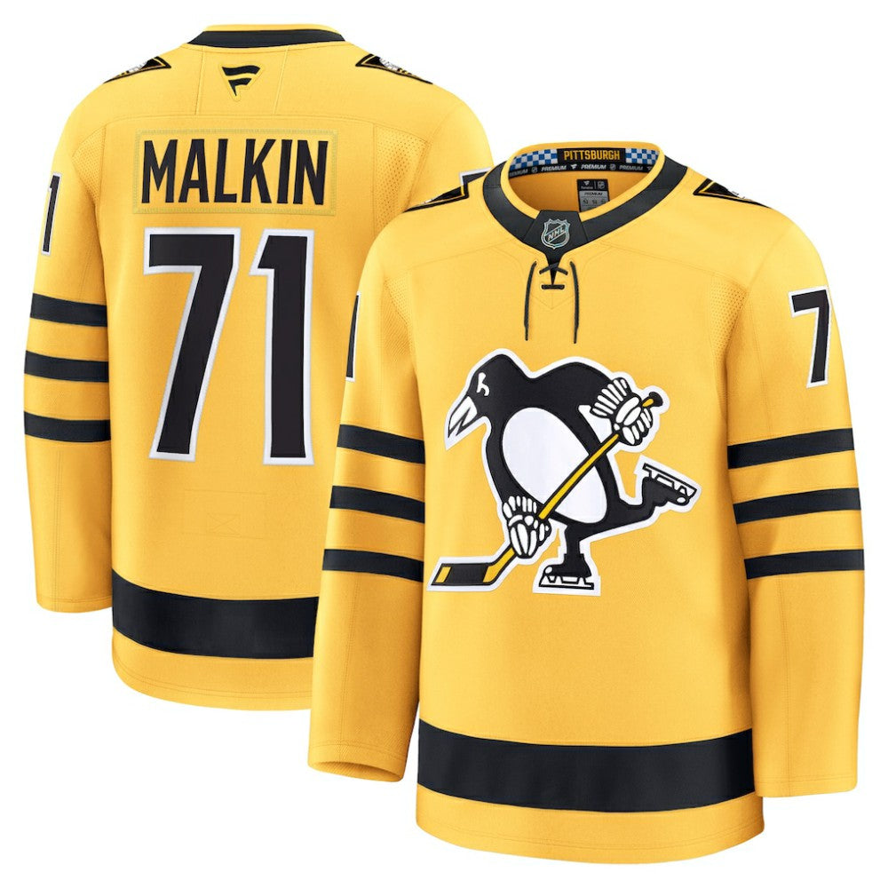 NHL Evgeni Malkin Pittsburgh Penguins Fanatics Alternate Premium Player Jersey