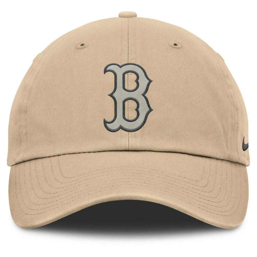 Khaki Boston Red Sox Nike Club Adjustable Hat
