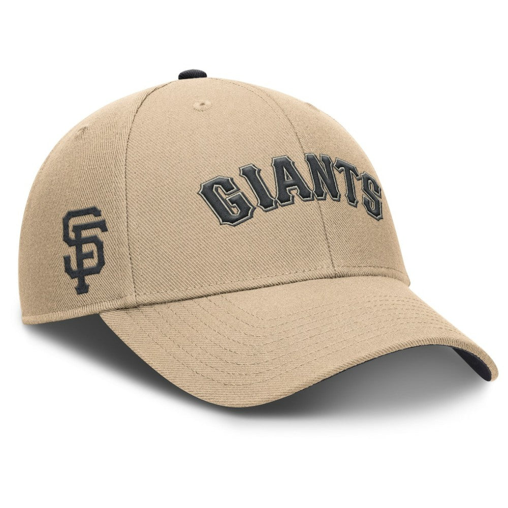 Khaki San Francisco Giants Nike Rise Adjustable Hat