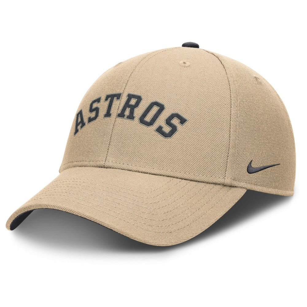 Khaki Houston Astros Nike Rise Adjustable Hat