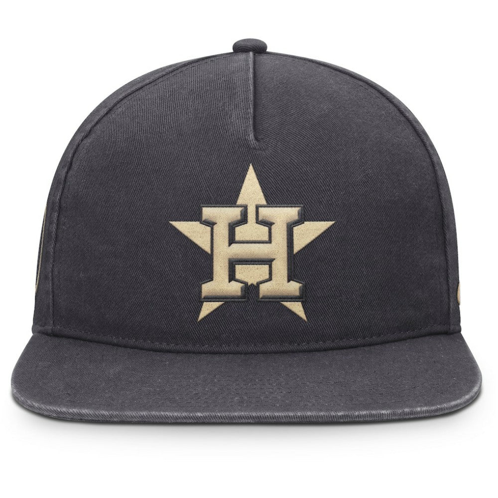 Anthracite Houston Astros Nike Monotone Pro Adjustable Hat