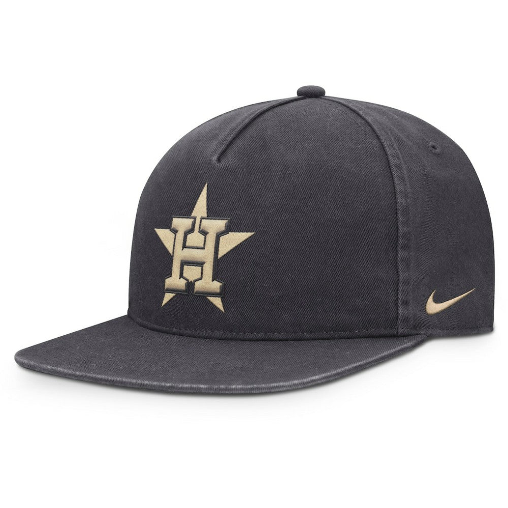 Anthracite Houston Astros Nike Monotone Pro Adjustable Hat