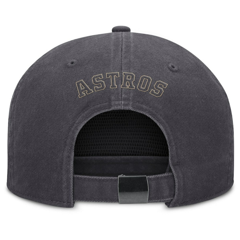 Anthracite Houston Astros Nike Monotone Pro Adjustable Hat