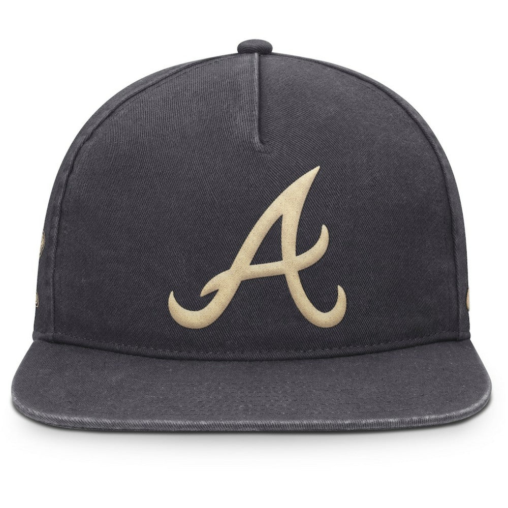 Anthracite Atlanta Braves Nike Monotone Pro Adjustable Hat