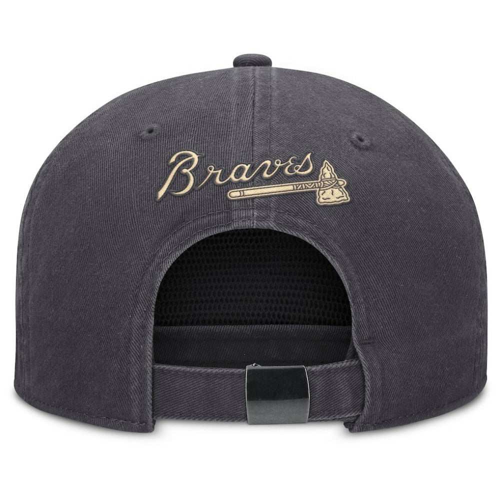 Anthracite Atlanta Braves Nike Monotone Pro Adjustable Hat