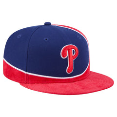Red/Royal Philadelphia Phillies New Era Retro Split Corduroy Snapback Hat