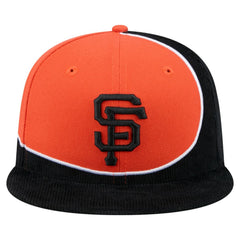 Black/Orange San Francisco Giants New Era Retro Split Corduroy Snapback Hat