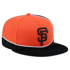 Black/Orange San Francisco Giants New Era Retro Split Corduroy Snapback Hat