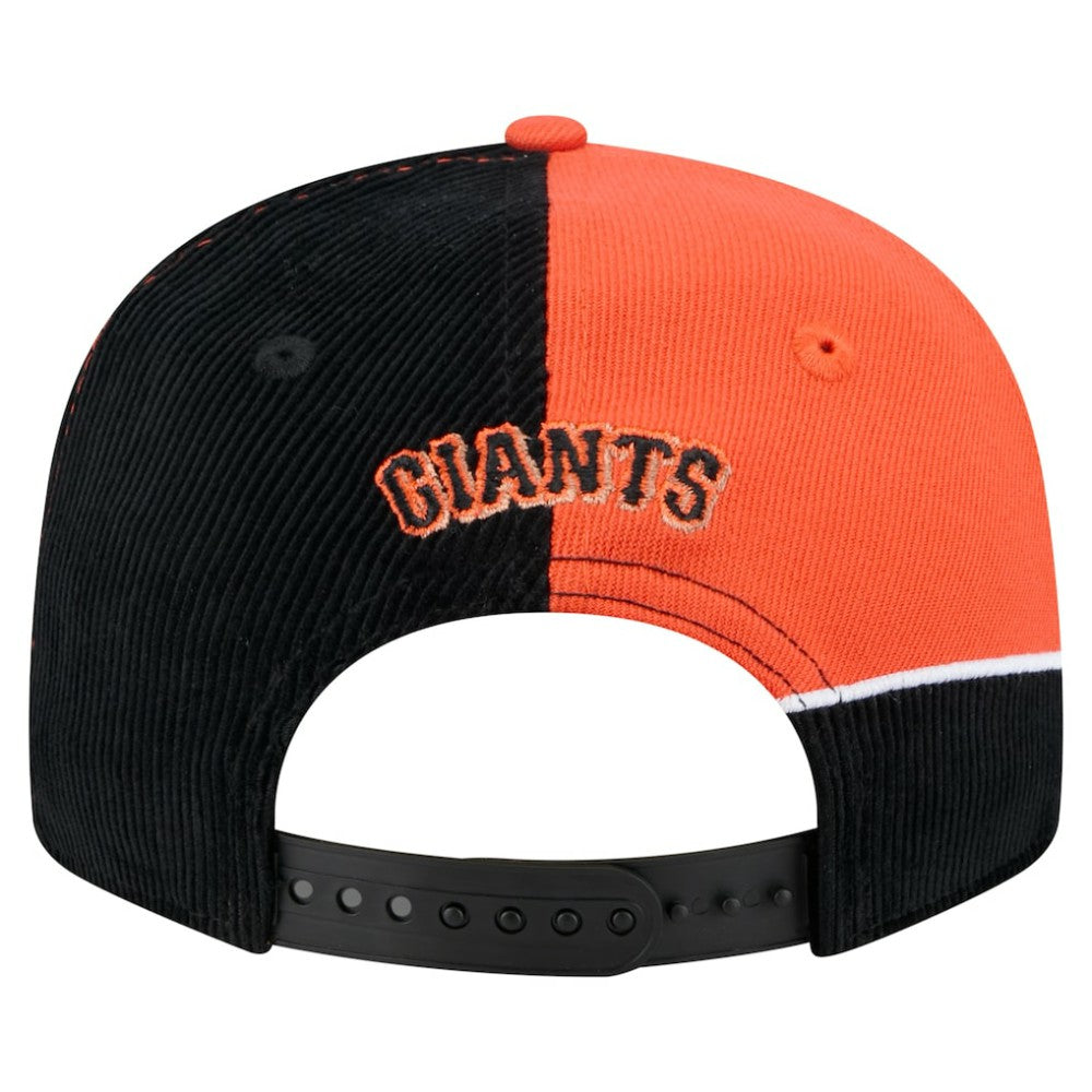 Black/Orange San Francisco Giants New Era Retro Split Corduroy Snapback Hat